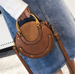 Women's Rivet Shoulder Bag Portable Bag