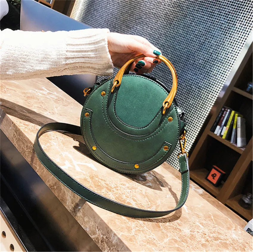 Women's Rivet Shoulder Bag Portable Bag