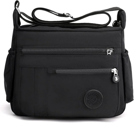 Waterproof Nylon Messenger Satchel Bag - Women's Shoulder Bag