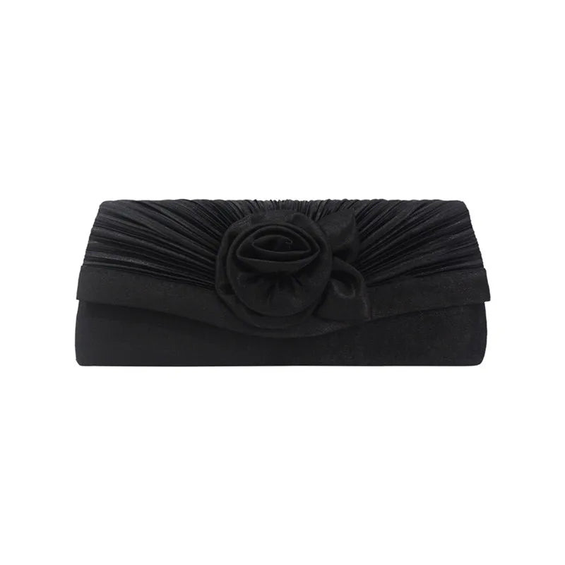 Women's Satin Clutch Bag Evening Party Bridal Handbag Purse