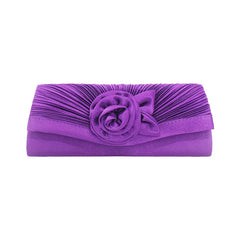 Women's Satin Clutch Bag Evening Party Bridal Handbag Purse