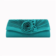 Women's Satin Clutch Bag Evening Party Bridal Handbag Purse
