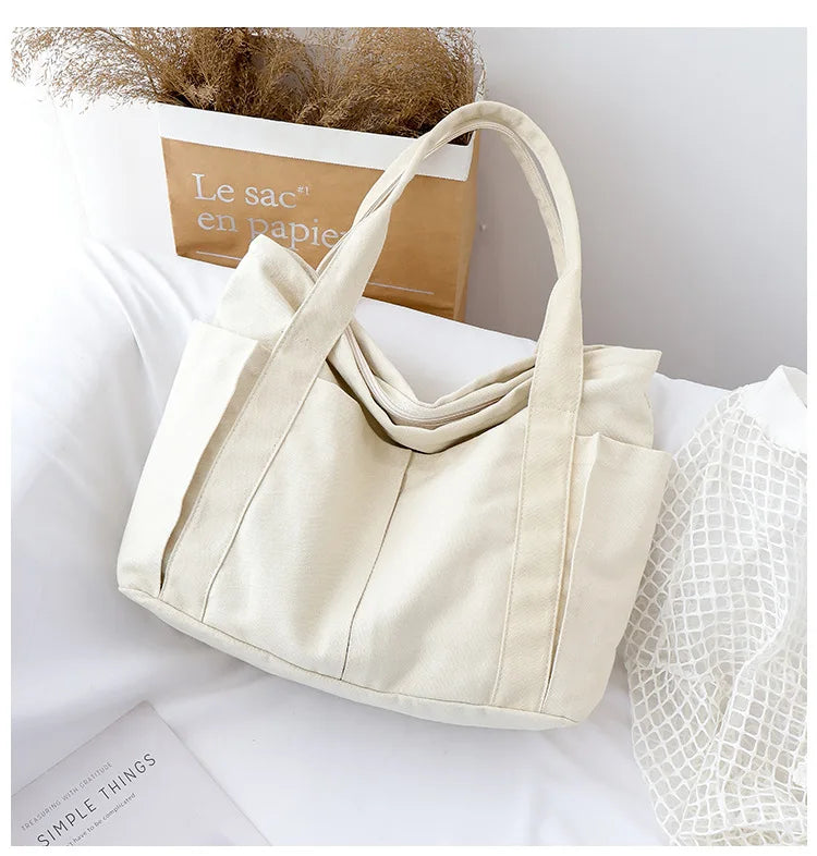 Women's Large Canvas Messenger Bag Shoulder Handbag