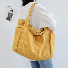 Women's Large Canvas Messenger Bag Shoulder Handbag