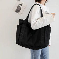 Women's Large Canvas Messenger Bag Shoulder Handbag