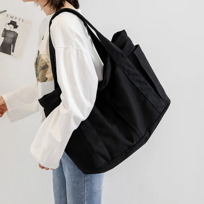 Women's Large Canvas Messenger Bag Shoulder Handbag