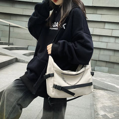 Large Capacity Casual Nylon Shoulder Bag for Women