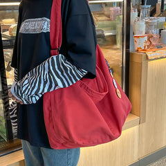 Women's School Messenger Bags Casual Canvas Shoulder Handbag