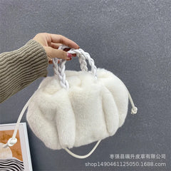 Fluffy Plush Tote Bag for Women