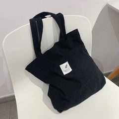 Canvas Shoulder Bag Women's Shopper Shopping Bag