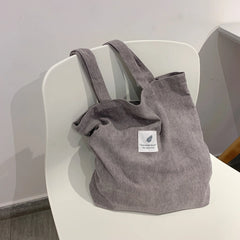 Canvas Shoulder Bag Women's Shopper Shopping Bag