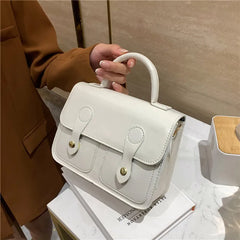 Solid Retro Women's Shoulder Bag All-match Student Messenger Bag