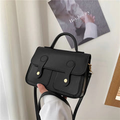 Solid Retro Women's Shoulder Bag All-match Student Messenger Bag