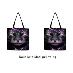 Women's Animal Print Shoulder Bag Tote with High Capacity