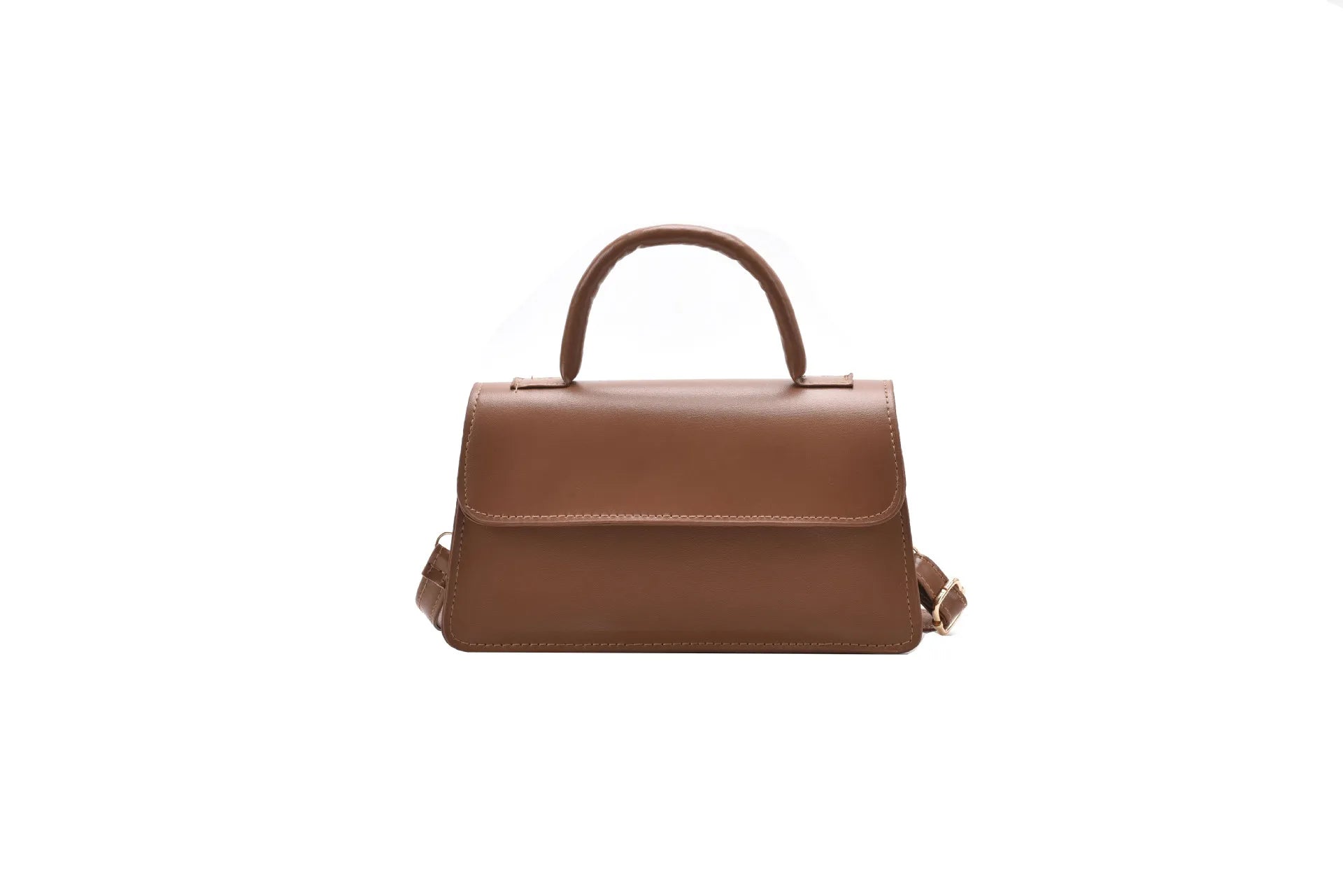 Women's Retro Crossbody Messenger Handbag Solid Tote