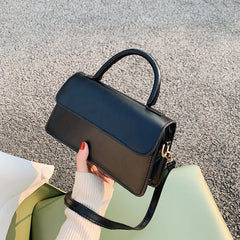 Women's Retro Crossbody Messenger Handbag Solid Tote