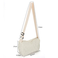 Embroidery Thread Shoulder Bag Quilted Crossbody Handbags Ladies Bags