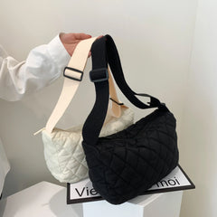 Embroidery Thread Shoulder Bag Quilted Crossbody Handbags Ladies Bags