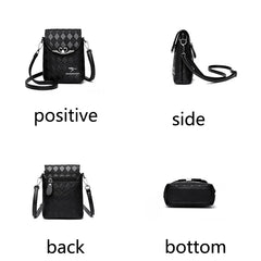 Women's Shoulder Bag Rhombus Pattern Ladies Messenger Bag
