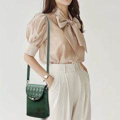 Women's Shoulder Bag Rhombus Pattern Ladies Messenger Bag