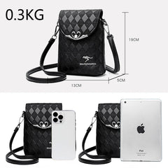 Women's Shoulder Bag Rhombus Pattern Ladies Messenger Bag