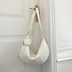 Large Canvas Crossbody Bags for Women Cotton Cloth Female Students School Bag