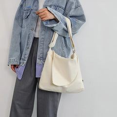 Women's Canvas Crossbody Bag Large Capacity for Spring Summer