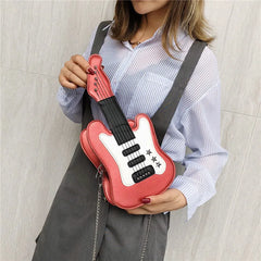 Women's Mini Guitar Shape Crossbody Bag