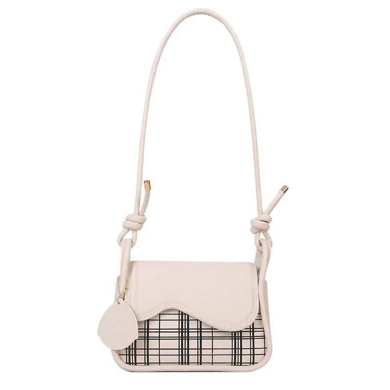 Plaid Casual Messenger Bag Handbag Underarm Single Shoulder Bag