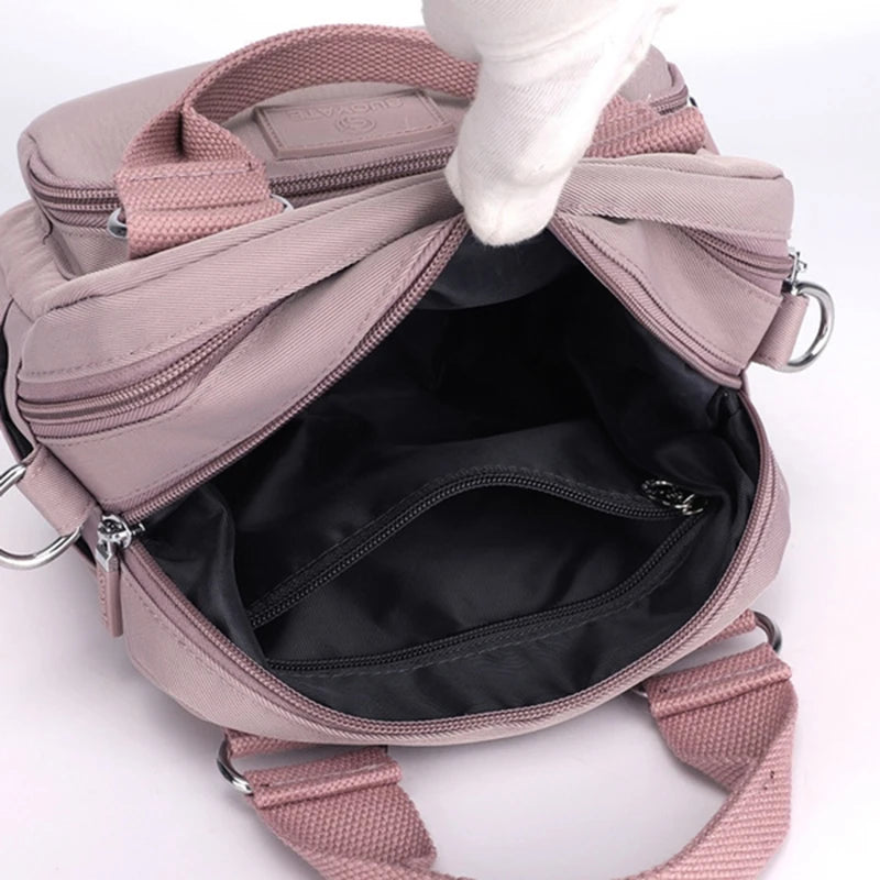 Women's Nylon Shoulder Bag Large Capacity Messenger Tote
