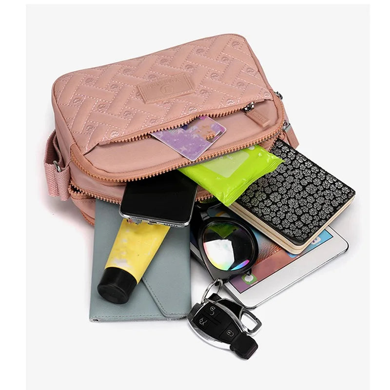 Women's Nylon Shoulder Bag Small Handbag Casual Tote Outdoor Wallet