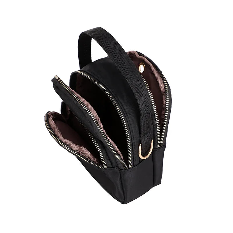 Women's Nylon Mini Crossbody Bag Outdoor Shoulder Purse Phone Pouch