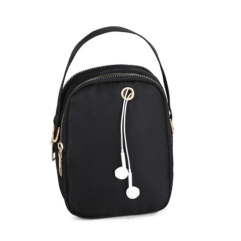 Women's Nylon Mini Crossbody Bag Outdoor Shoulder Purse Phone Pouch