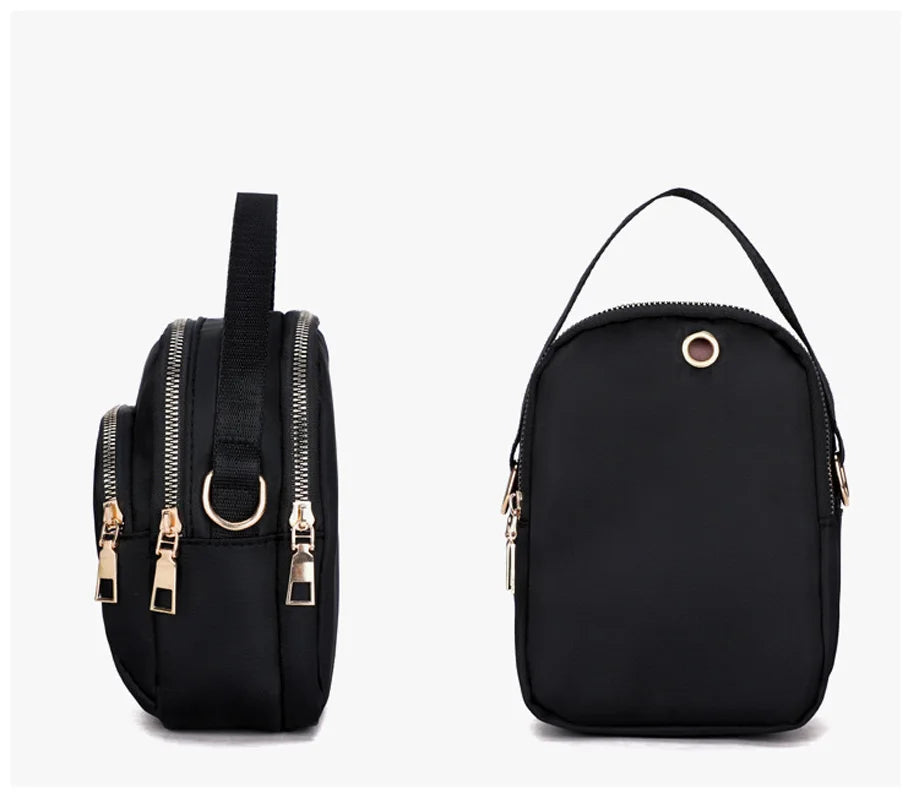 Women's Nylon Mini Crossbody Bag Outdoor Shoulder Purse Phone Pouch