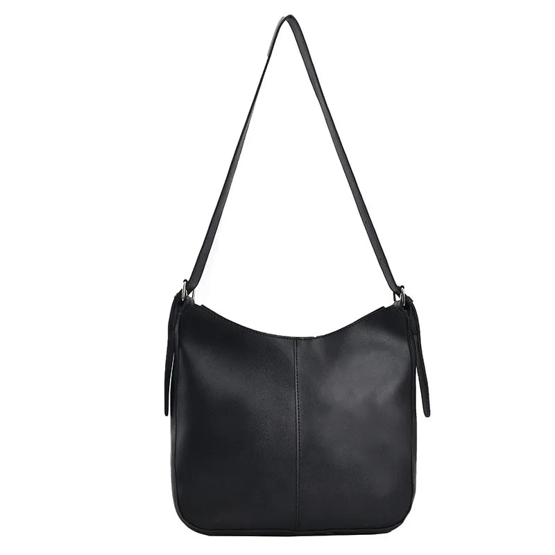 Women's Pu Leather Shopper Bag Big Capacity Crossbody Bucket Totes
