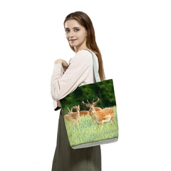 Customizable Animal Collection Shoulder Bag - Horse & Elephant Print