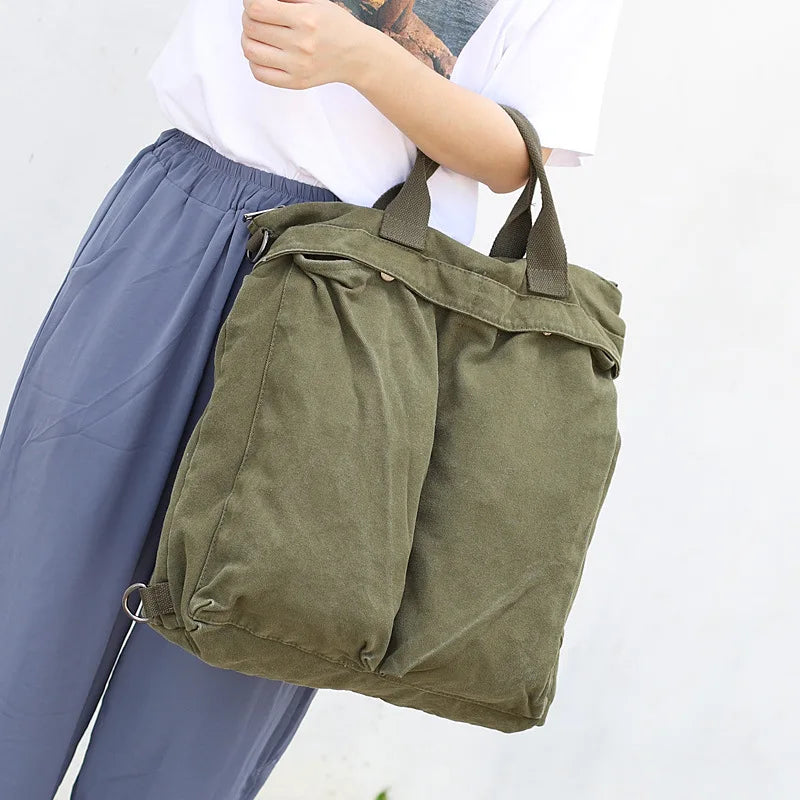 Women's Stylish Shoulder Bag, Large Canvas Tote