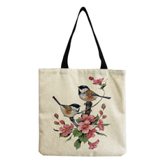Chinese Style Bird Print Shoulder Bag for Women