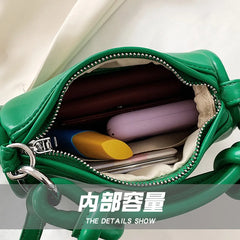 Mini PU Leather Shoulder Bags for Women Casual Solid Square Handbags