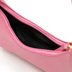 PU Leather Shoulder Bags for Women - Solid Hobo Shopper Handbags