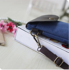 Canvas PU Leather Women's Shoulder Bags Cartoon Prints Handbags