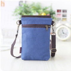 Canvas PU Leather Women's Shoulder Bags Cartoon Prints Handbags