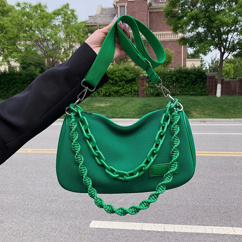 Women's Shoulder Bags Crossbody Bags Handbags Braided Straps Chain Tote Bags