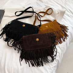 Women's Large Capacity Shoulder Bag Fringe Crossbody Vintage Tote