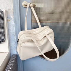 Women's Shoulder Bags Large Capacity PU Leather Shoulder Travel Ladies Handbags