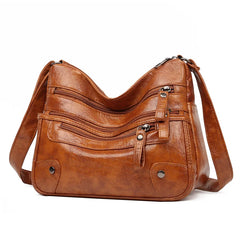 Women's Shoulder Bags Large Messenger Brown Bags Lady Handbags Top Handles