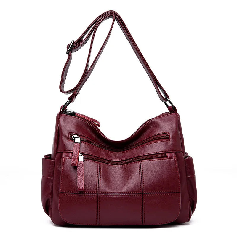 Leather Handbag Women Bags Shoulder Crossbodys Messenger Bags Purses
