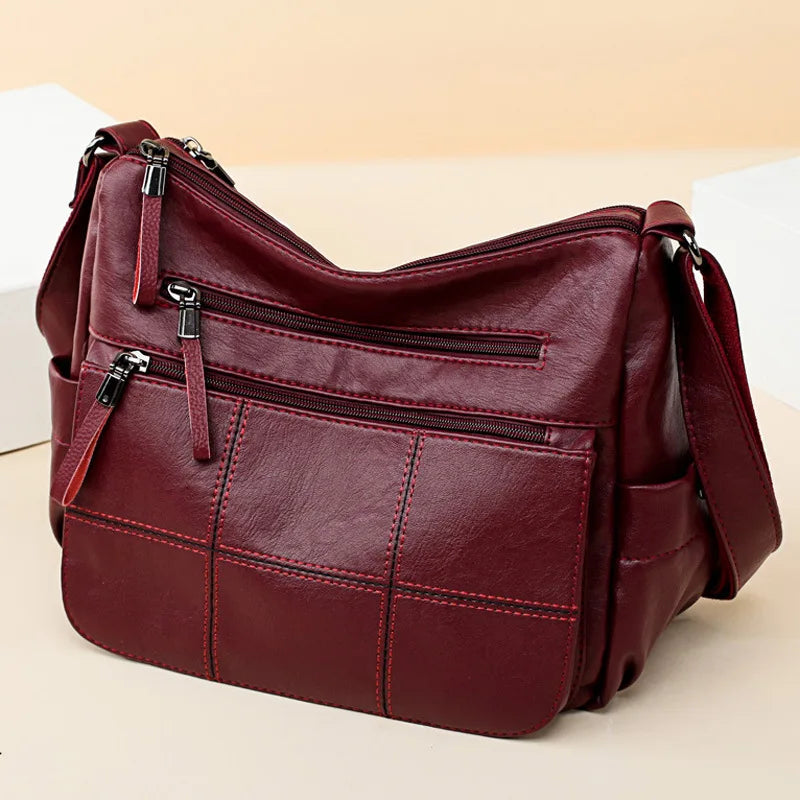Leather Handbag Women Bags Shoulder Crossbodys Messenger Bags Purses