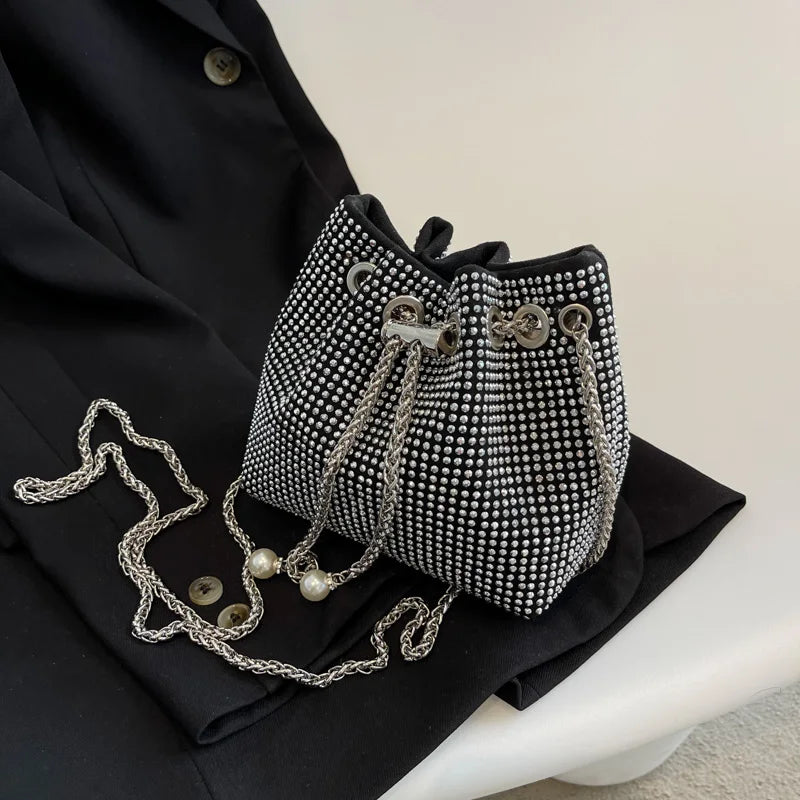 Women's Crossbody Bag Diamond Decorated Tote Bags
