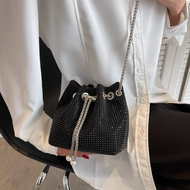 Women's Crossbody Bag Diamond Decorated Tote Bags